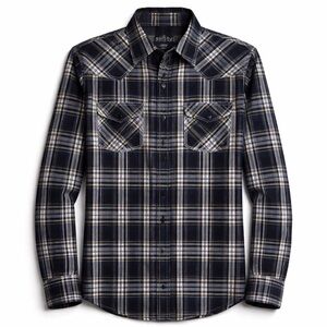 Men's Western ReClaim Pearl Snap Button Down 100% Lightweight Cotton Shirt Med